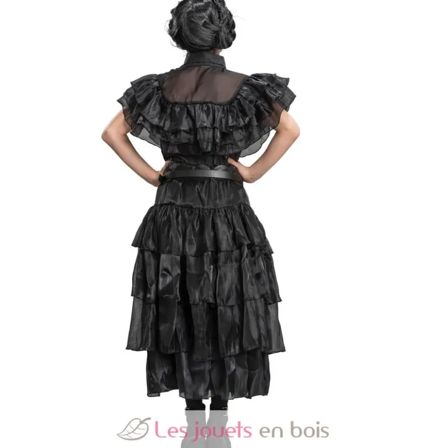 Robe de bal noire Mercredi Addams 140 cm - Chaks