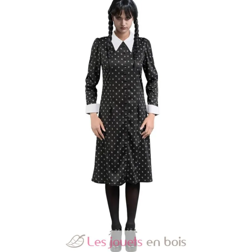 Robe noire Mercredi Addams 164 cm - Chaks