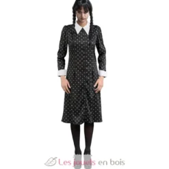 Robe noire Mercredi Addams 164 cm - Chaks