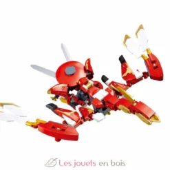 Robot Mecha 2 en 1 rouge blanc - Sluban