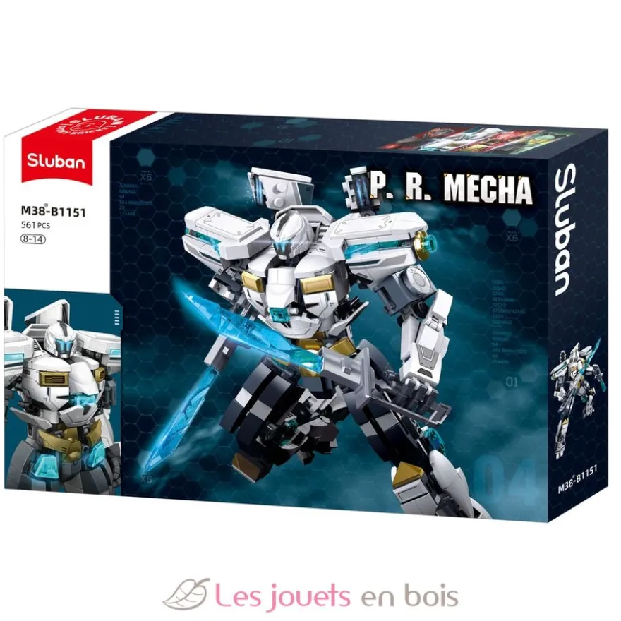 Robot PR Mecha blanc - Sluban