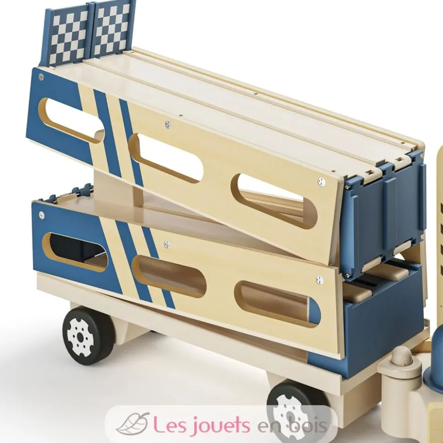 Roll and Race Transport de voitures - Bois et plastique - Topbright