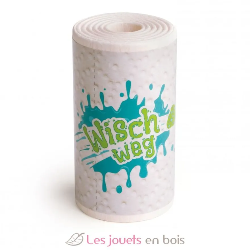 Rouleau de papier essuie-tout en bois - Erzi