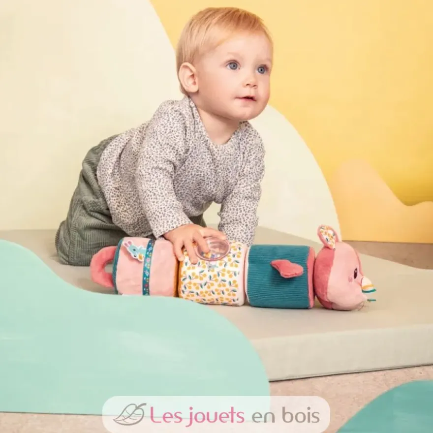 Rouleau sonore Jeanne le chat - Jouet en tissu - Lilliputiens