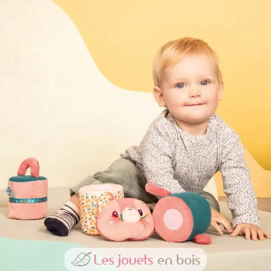 Rouleau sonore Jeanne le chat - Jouet en tissu - Lilliputiens