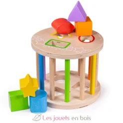 Rouleau trieur de formes en bois - Bigjigs Toys