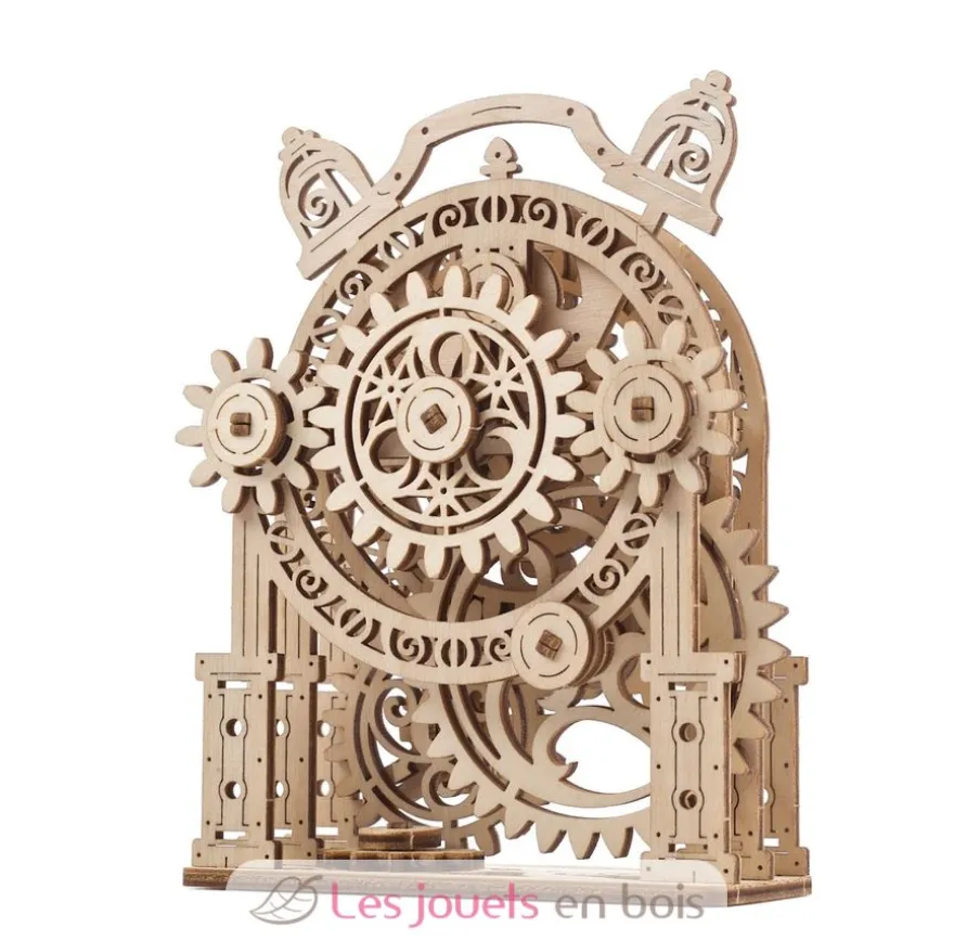 Réveil vintage - Puzzle 3D mécanique en bois - Ugears