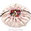 Sac de rangement - Rayures roses - Play and Go