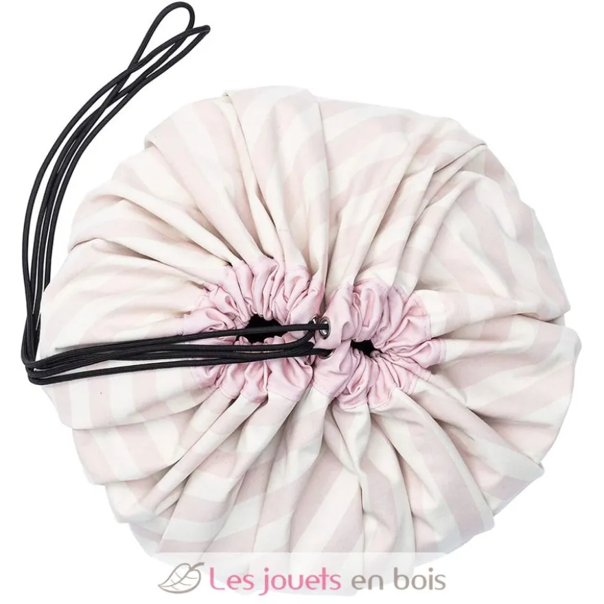 Sac de rangement - Rayures roses - Play and Go
