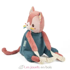 Sac à dos Jeanne le chat bleu et rose - Lilliputiens