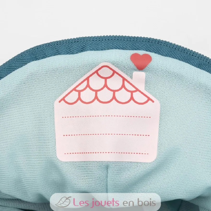 Sac à dos Jeanne le chat bleu et rose - Lilliputiens