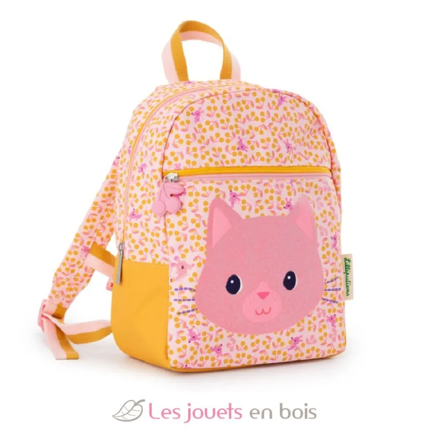 Sac à dos Jeanne le chat rose - Lilliputiens