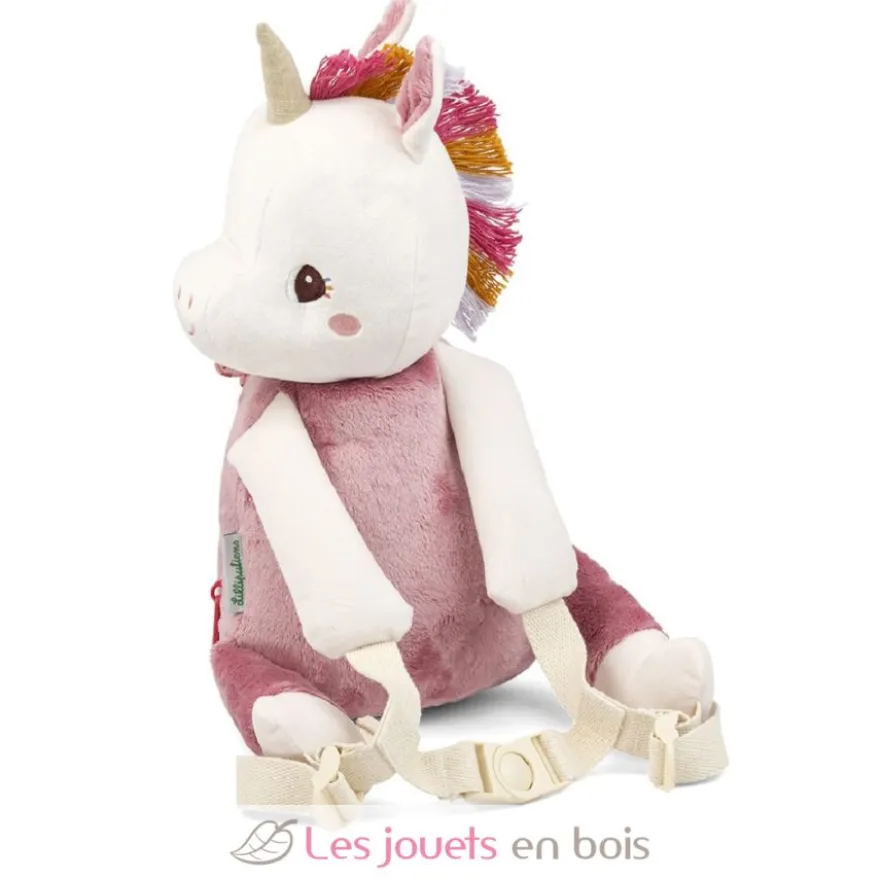 Sac à dos Lena la licorne blanc et rose - Lilliputiens