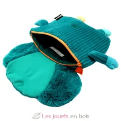 Sac à dos velours Berlingos le koala bleu vert - Les Déglingos
