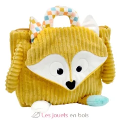 Sac à dos velours Cyranos le renard jaune - Les Déglingos