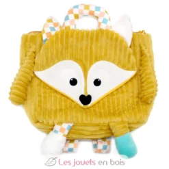 Sac à dos velours Cyranos le renard jaune - Les Déglingos
