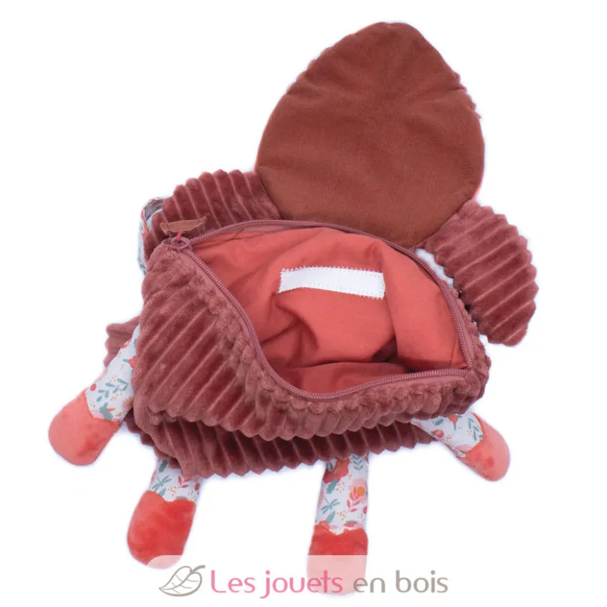 Sac à dos velours Mélimélos biche rose Déglingos