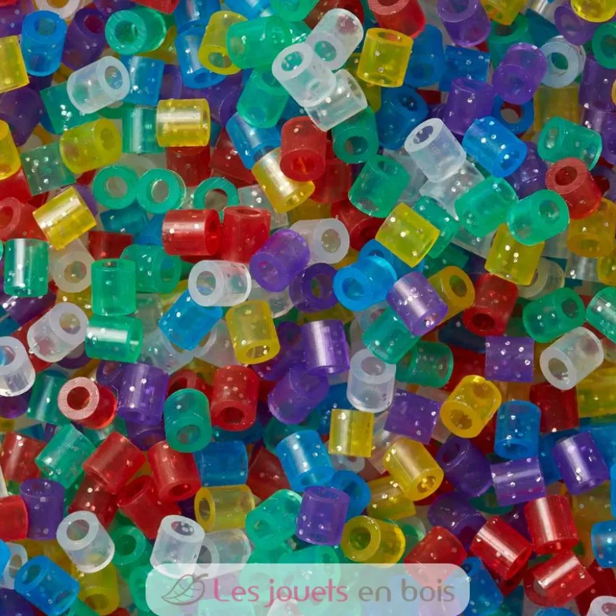 Sachet 1000 perles plastique Midi paillettes - Hama