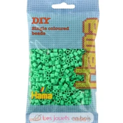 Sachet 1000 perles plastique Midi vert clair - Hama