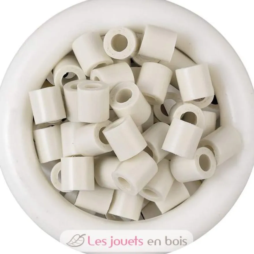 Sachet 1000 perles plastique Midi Blanc calcaire - Hama