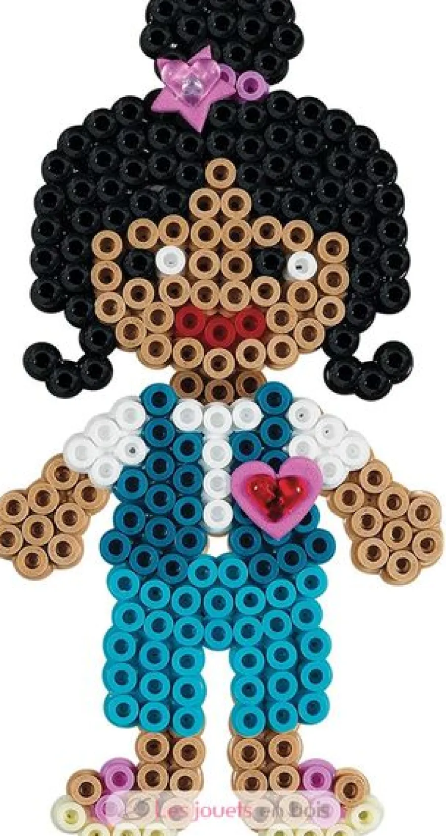 Sachet 1000 perles plastique Midi Bleu pétrole - Hama
