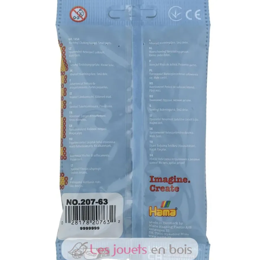 Sachet 1000 perles plastique Midi bronze - Hama