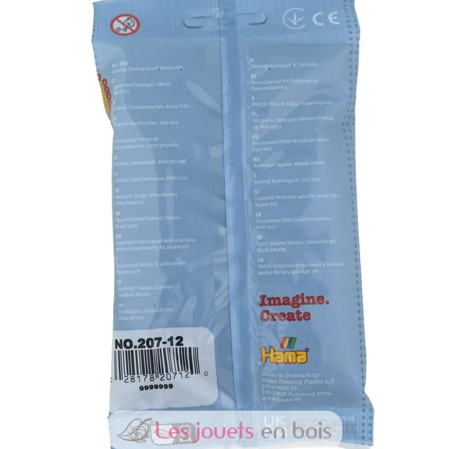 Sachet 1000 perles plastique Midi Marron - Hama