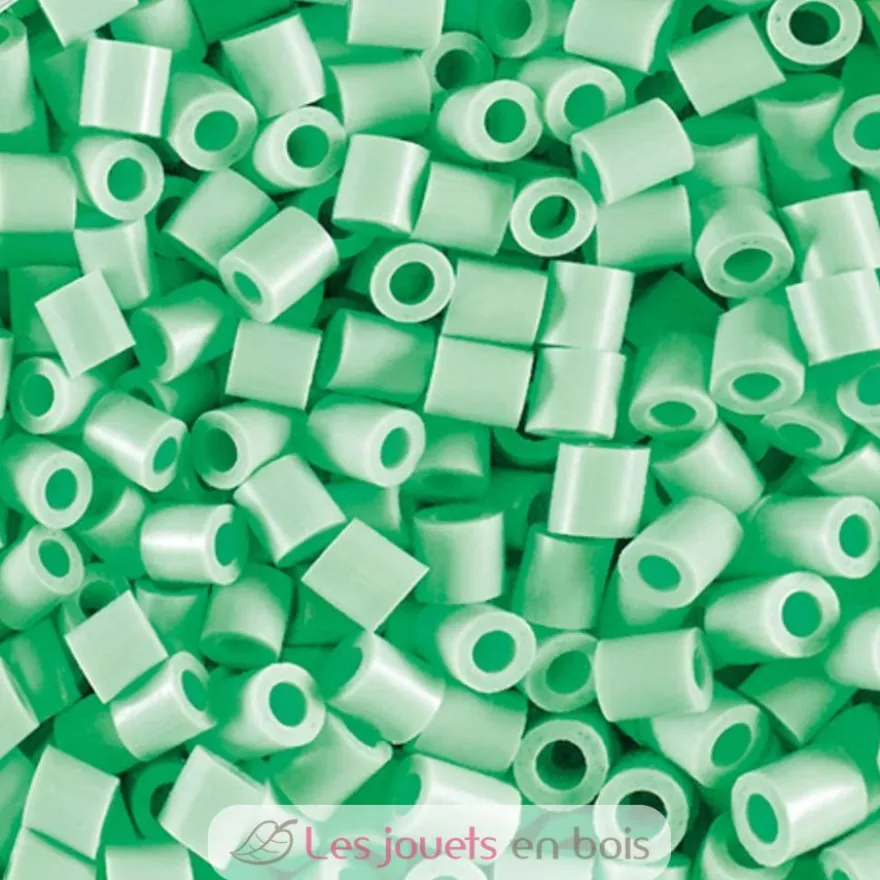 Sachet 1000 perles plastique Midi vert menthe pastel - Hama