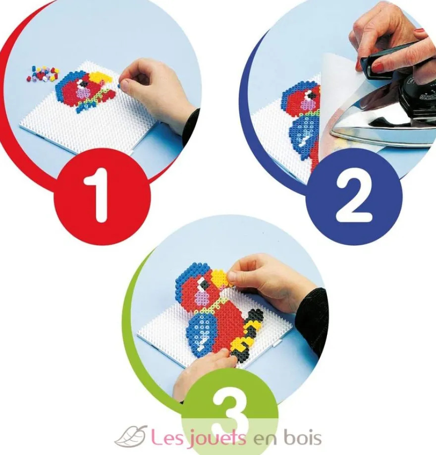 Sachet 1000 perles plastique Midi pêche - Hama