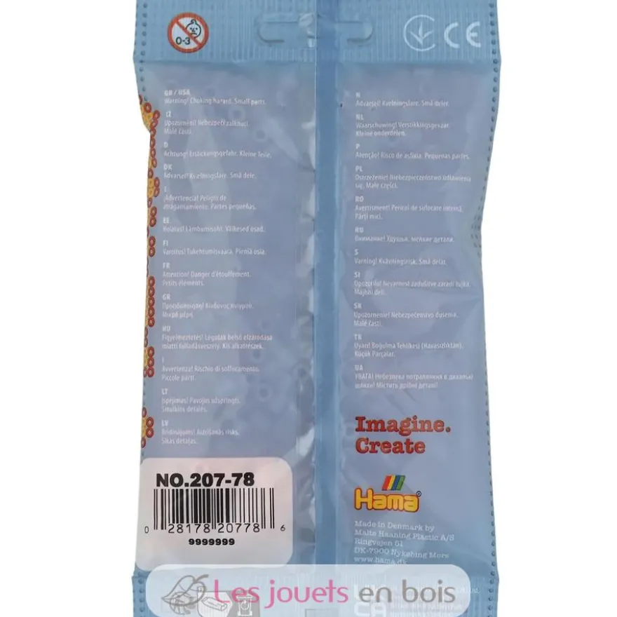 Sachet 1000 perles plastique Midi pêche - Hama