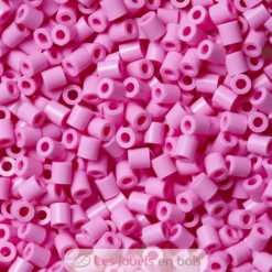Sachet 1000 perles plastique Midi rose pastel - Hama