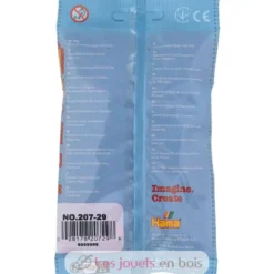 Sachet 1000 perles plastique Midi Rouge vin - Hama