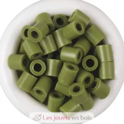 Sachet 1000 perles plastique Midi Vert olive - Hama