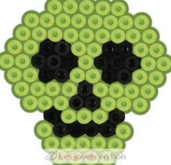 Sachet 1000 perles plastique Midi Rouge phosphorescent - Hama