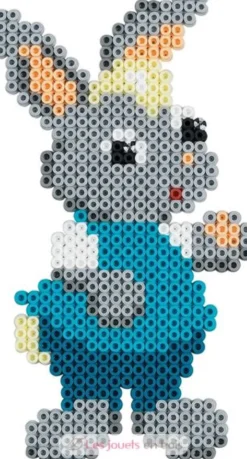 Sachet 1000 perles plastique Midi gris foncé - Hama