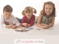 Sachet 1000 perles plastique Midi gris foncé - Hama