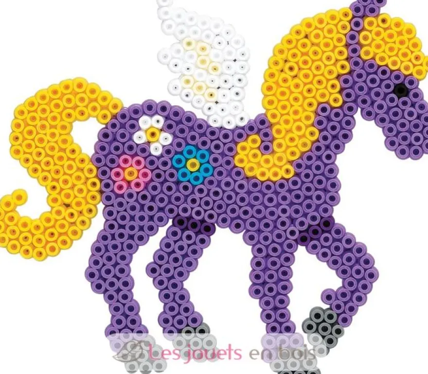 Sachet 1000 perles plastique Midi jaune - Hama