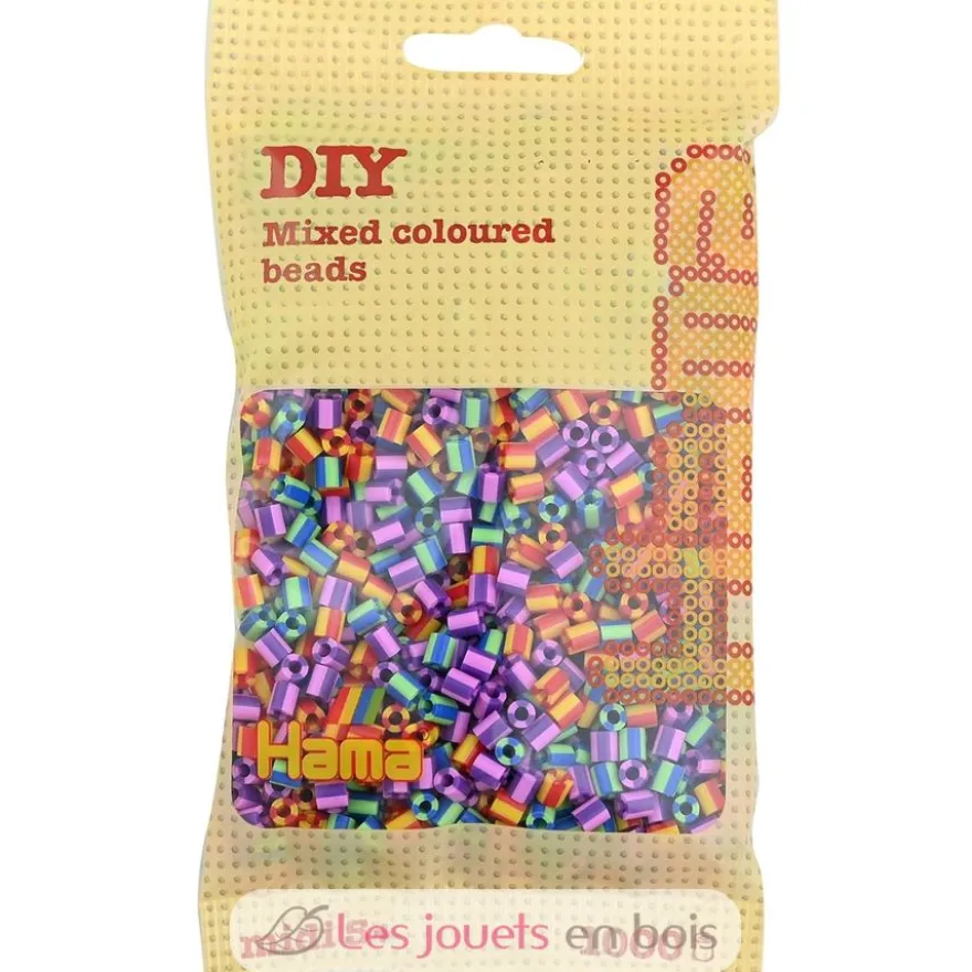 Sachet 1000 perles plastique Midi bicolores 2 - Hama