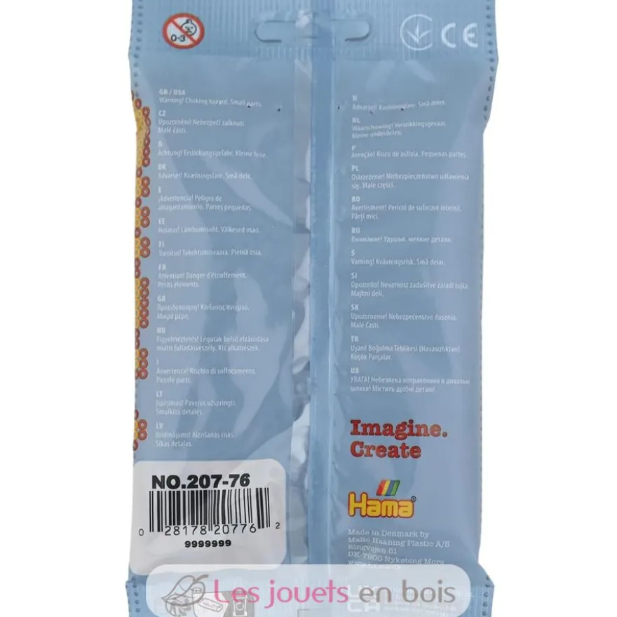 Sachet 1000 perles plastique Midi Marron glacé - Hama
