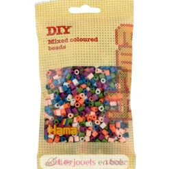 Sachet 1000 perles plastique Midi mix 58 couleurs - Hama
