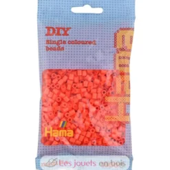 Sachet 1000 perles plastique Midi Orange - Hama