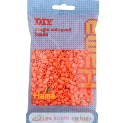 Sachet 1000 perles plastique Midi orange Abricot - Hama