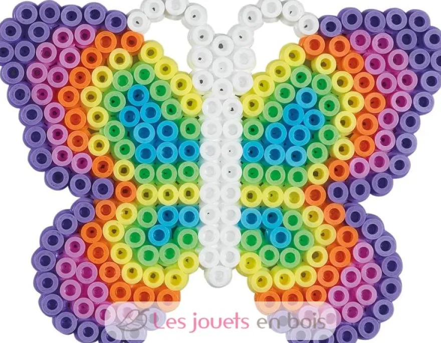 Sachet 1000 perles plastique Midi bleu transparent - Hama