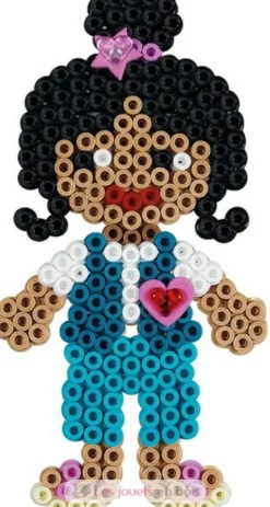 Sachet 1000 perles plastique Midi bleu transparent - Hama