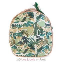 Sac week-end Jélékros lion gris vert Les Déglingos
