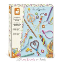 Scoubidous Peace and Love à créer - Janod