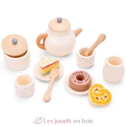 Service à thé en bois blanc - New Classic Toys