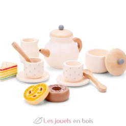 Service à thé en bois blanc - New Classic Toys
