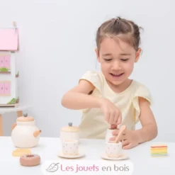 Service à thé en bois blanc - New Classic Toys