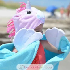 Serviette de bain enfant - Allie la licorne - Zoocchini